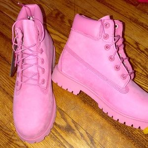 Pink Timberland Boots